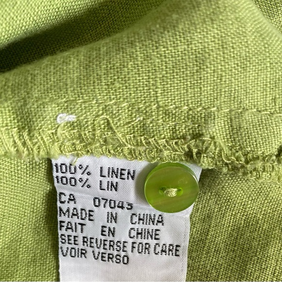 100% linen button down, gently used excellent condition size M - Picture 4 of 11